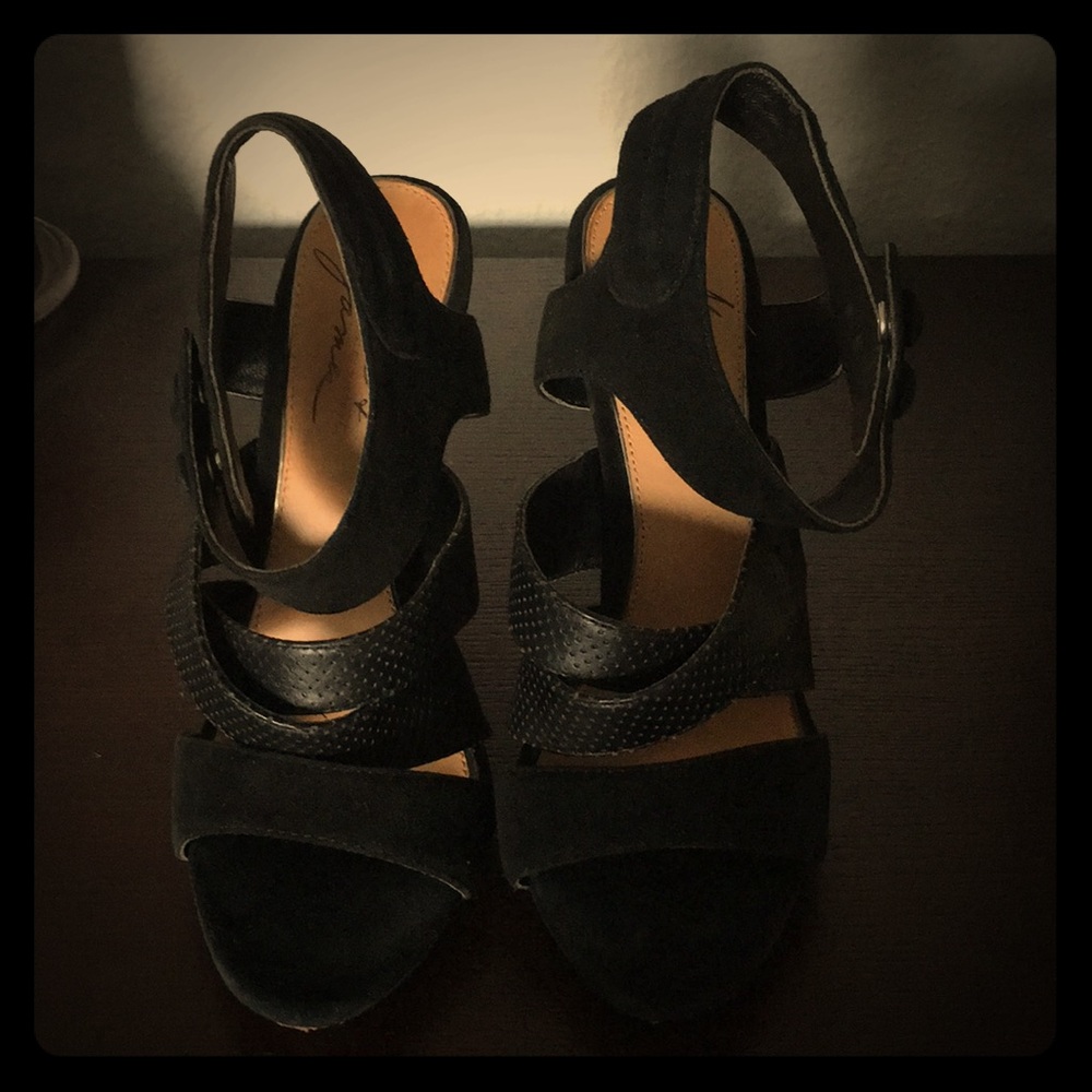 Beautiful leather suede heels
